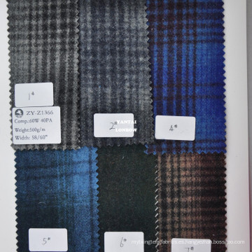 Tela de chaleco de lana de poliéster de lana de shetland en venta